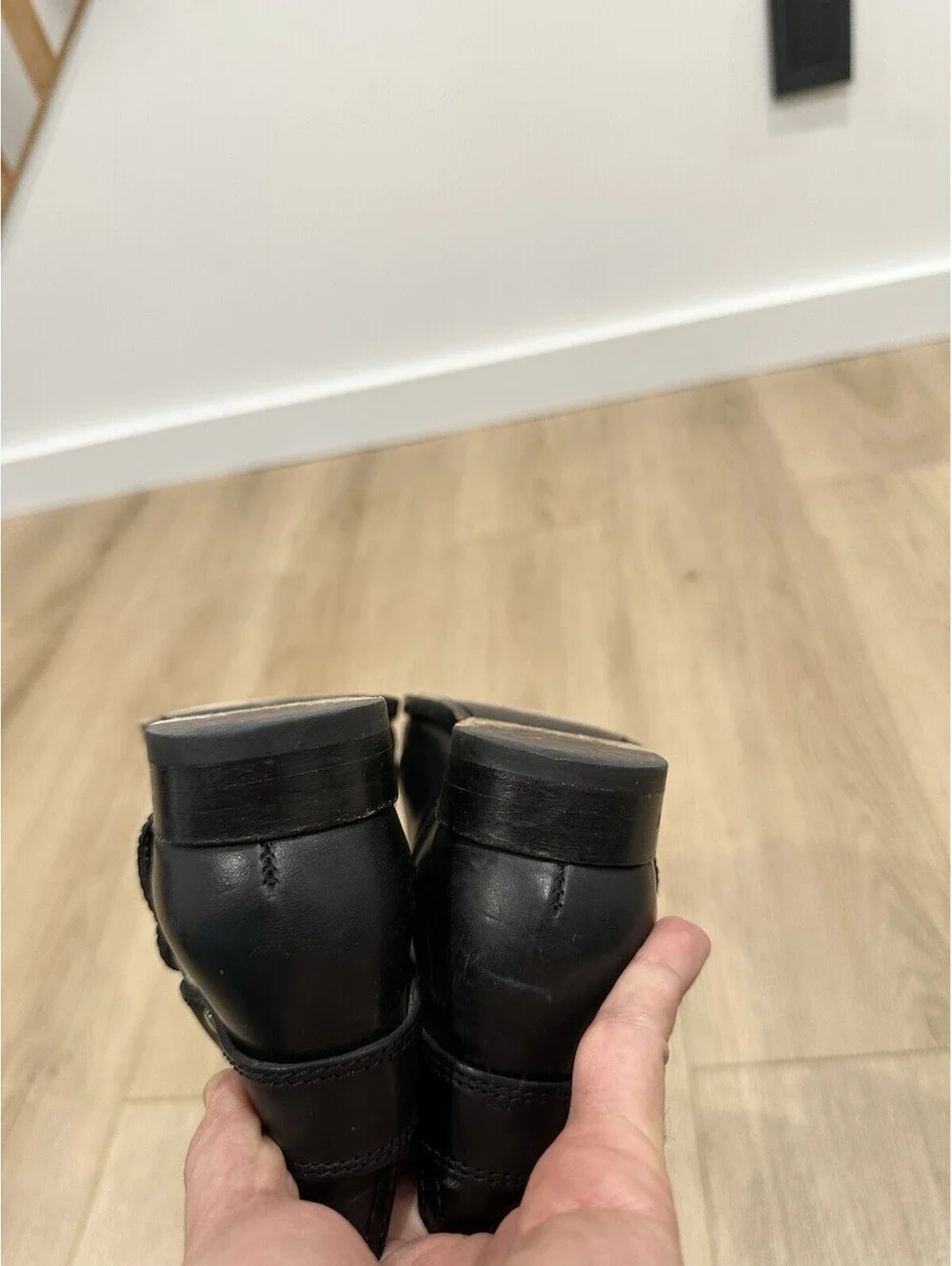 Frye Women's Black Melissa Harness Leather Riding Boots Size 6 B